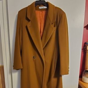 Donnybrook long brown lined wool coat